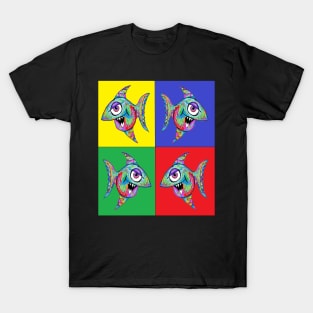 pop art brilliant graffiti fish T-Shirt